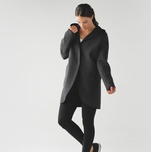 Lululemon City Bound Wrap Heathered Black Jacket
